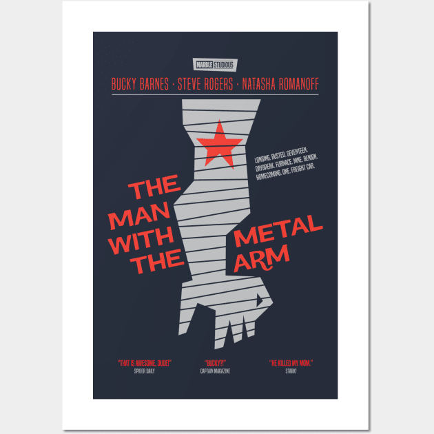 The Man With The Metal Arm Wall Art by monsieurgordon